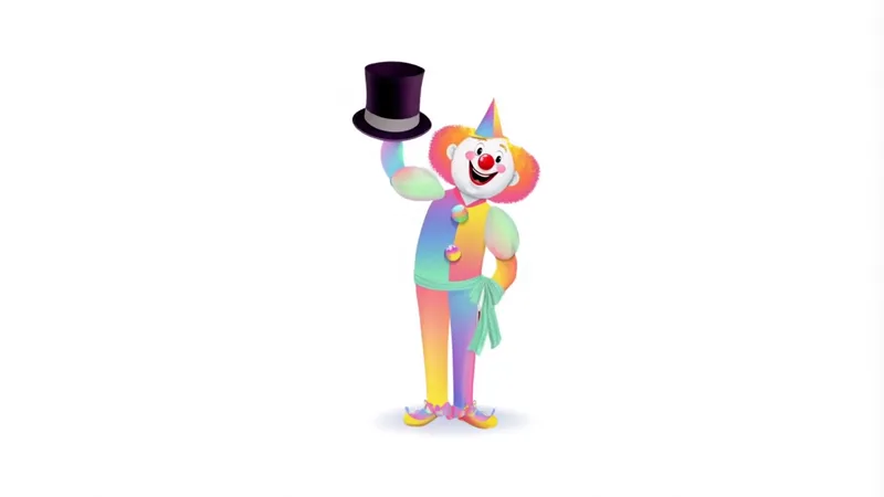 Payaso animando una fiesta infantil
